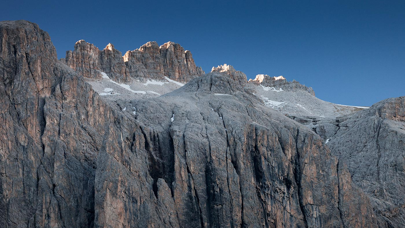 A view of the mountains around Chalet Gerard in Selva Val Gardena